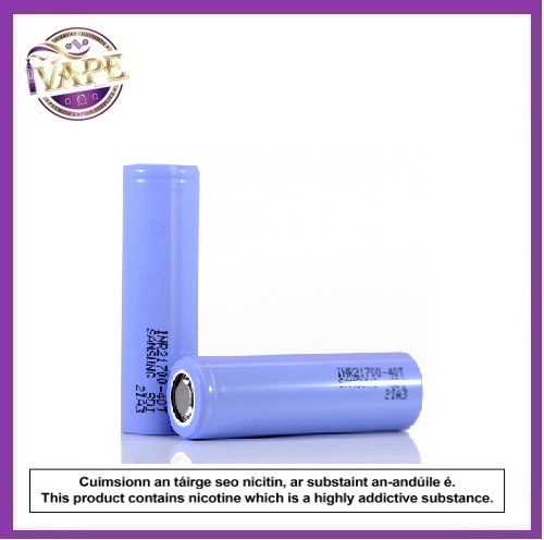 Accu 40T Samsung 21700 3A 4000 mAh A+ batterie vape